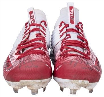 2016 Mike Trout Game Used and Signed Nike Cleats - MVP Season! (Anderson LOA)